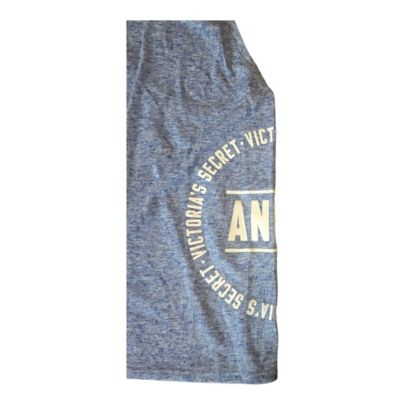 2 NWT Victoria's Secret Angel Racerback MuscleTank Tops Blue Black Size Large - Picture 6 of 13